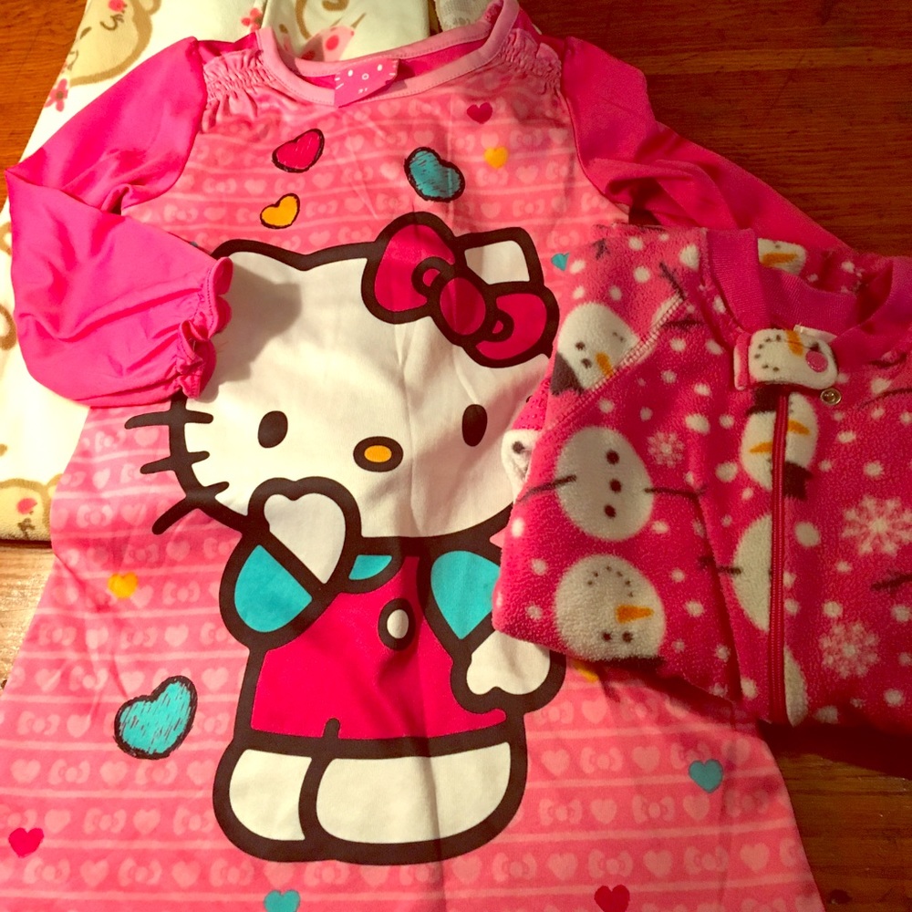 Set of 3  little girl pajamas
